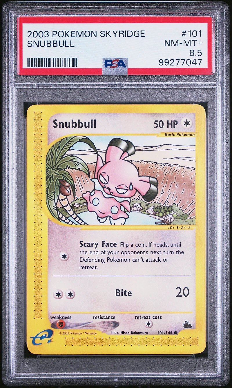 2003 Pokemon Skyridge 101 Snubbull PSA NM-MT+ 8.5
