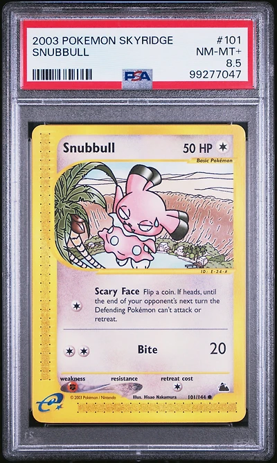 2003 Pokemon Skyridge 101 Snubbull PSA NM-MT+ 8.5