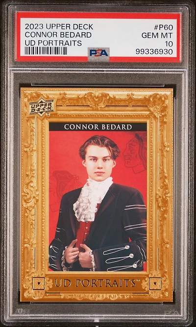 2023 Upper Deck Ud Portraits P60 Connor Bedard PSA 10