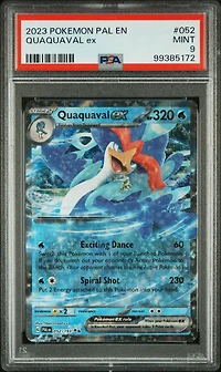 2023 Pokemon Pal En-paldea Evolved 052 Quaquaval Ex PSA 9