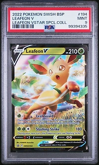 2022 Pokemon Swsh Black Star Promo 194 Leafeon V Leafeon Vstar Special Collection PSA 9