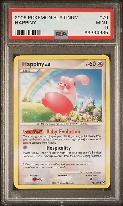 2009 Pokemon Platinum 76 Happiny PSA 9