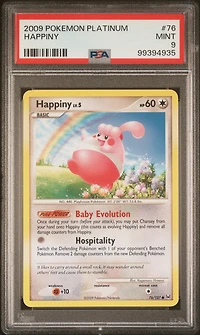 2009 Pokemon Platinum 76 Happiny PSA 9