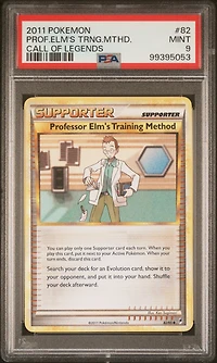 2011 Pokemon Call Of Legends 82 Professor Elm's Training Method PSA 9