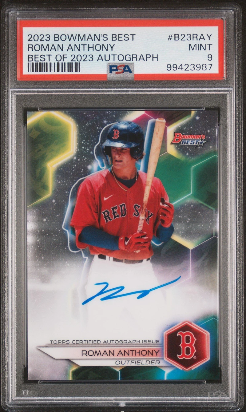 2023 Bowman's Best Best Of 2023 Autographs B23ray Roman Anthony PSA 9