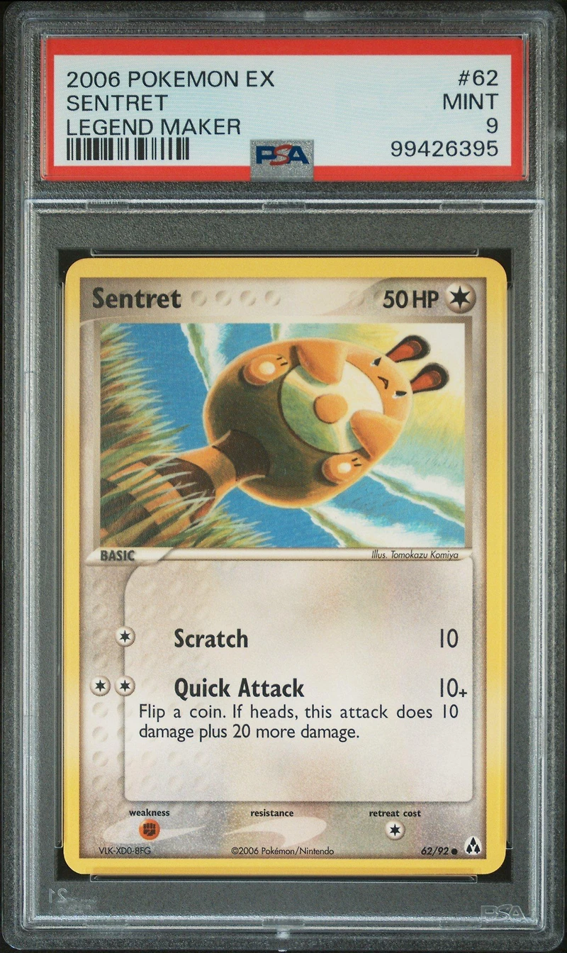 2006 Pokemon Ex Legend Maker 62 Sentret PSA 9