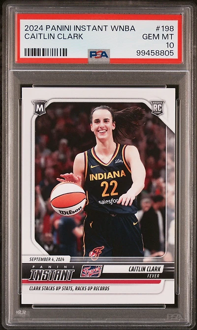 2024 Panini Instant Wnba 198 Caitlin Clark PSA 10