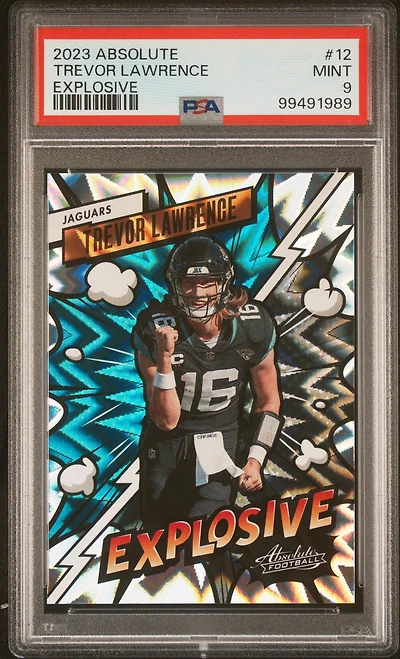 2023 Panini Absolute Explosive 12 Trevor Lawrence PSA 9