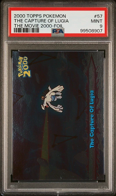 2000 Topps Pokemon The Movie 2000 57 The Capture Of Lugia Foil PSA 9