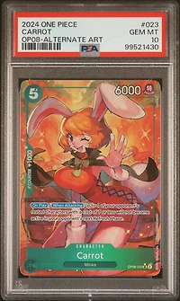 2024 One Piece Op08-two Legends 023 Carrot Alternate Art PSA 10