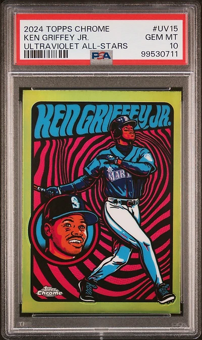 2024 Topps Chrome Ultraviolet All-stars Uv15 Ken Griffey Jr. PSA 10
