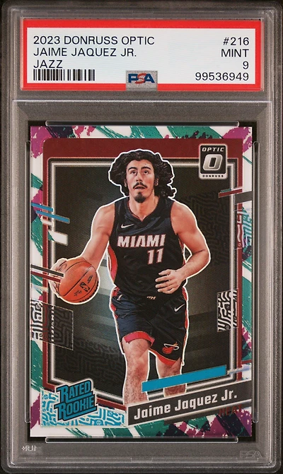 2023 Panini Donruss Optic 216 Jaime Jaquez Jr. Jazz PSA 9