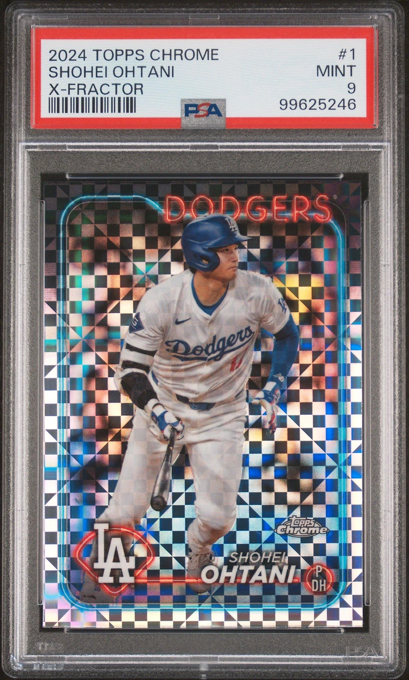 2024 Topps Chrome 1 Shohei Ohtani X-fractor PSA 9