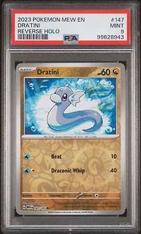 2023 Pokemon Mew En-151 147 Dratini Reverse Holo PSA 9