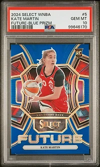 2024 Panini Select Wnba Select Future 5 Kate Martin Blue Prizm PSA 10
