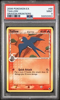 2006 Pokemon Ex Dragon Frontiers 66 Taillow PSA 9