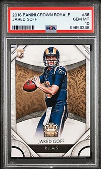 2016 Panini Crown Royale 86 Jared Goff PSA 10