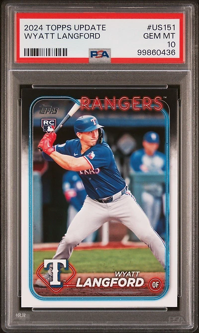 2024 Topps Update Us151 Wyatt Langford PSA 10
