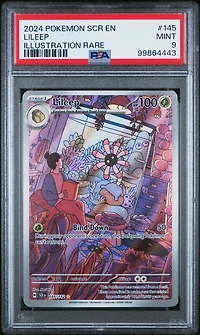 2024 Pokemon Scr En-stellar Crown 145 Lileep Illustration Rare PSA 9