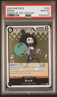 2024 One Piece Wings Of The Captain 092 Brook PSA 10