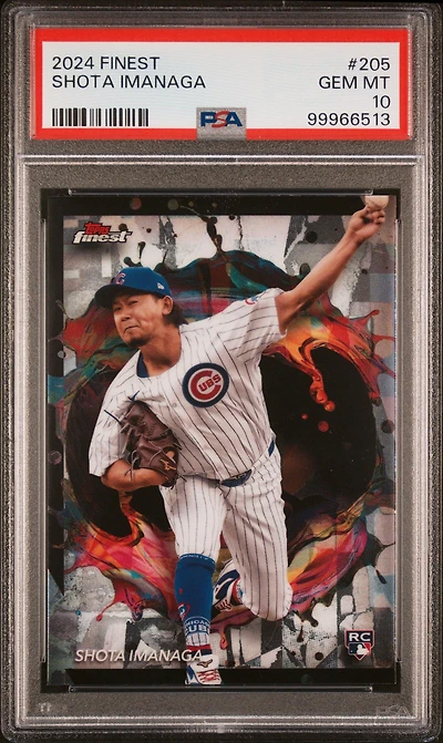 2024 Topps Finest 205 Shota Imanaga PSA 10