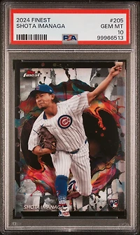2024 Topps Finest 205 Shota Imanaga PSA 10