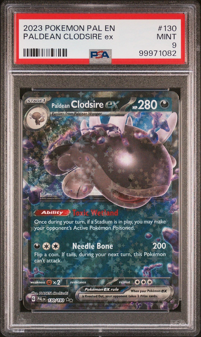 2023 Pokemon Pal En-paldea Evolved 130 Paldean Clodsire Ex PSA 9