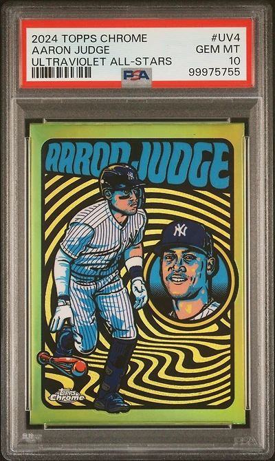 2024 Topps Chrome Ultraviolet All-stars Uv4 Aaron Judge PSA 10