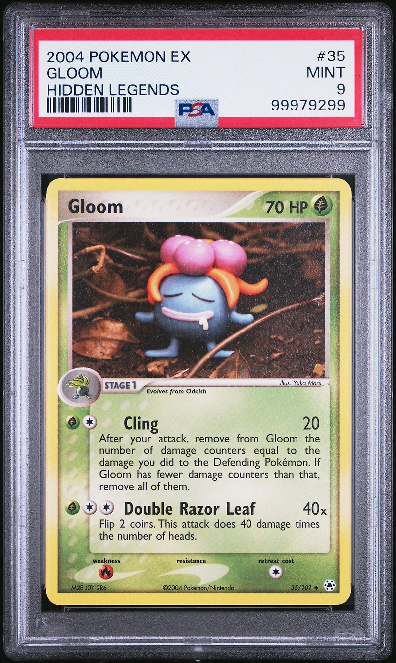 2004 Pokemon Ex Hidden Legends 35 Gloom PSA 9