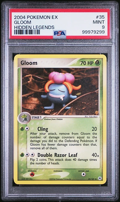 2004 Pokemon Ex Hidden Legends 35 Gloom PSA 9