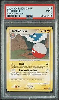 2008 Pokemon Diamond & Pearl Stormfront 37 Electrode PSA 9