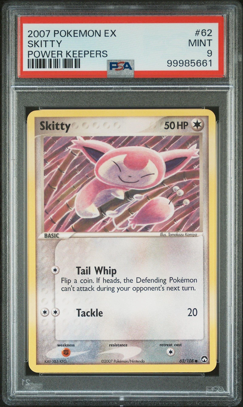2007 Pokemon Ex Power Keepers 62 Skitty PSA 9