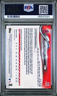 2018 Topps Chrome 150 Shohei Ohtani Pitching PSA