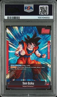 2024 Dragon Ball Super Card Game Fusion World Awakened Pulse Fb01- Son Goku Alternate Art PSA 10