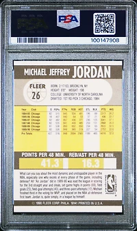 1990 Fleer 26 Michael Jordan PSA