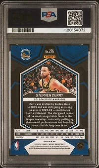2023 Panini Mosaic 276 Stephen Curry Reactive Yellow PSA 9