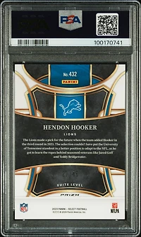 2023 Panini Select 432 Hendon Hooker Red Prizm PSA 10