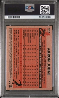 2018 Topps Chrome 1983 Topps 83t-1 Aaron Judge PSA 10