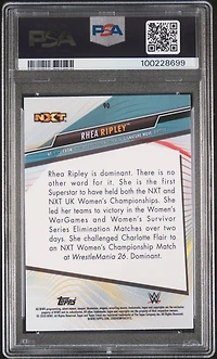 2020 Topps Wwe Finest 90 Rhea Ripley PSA 9