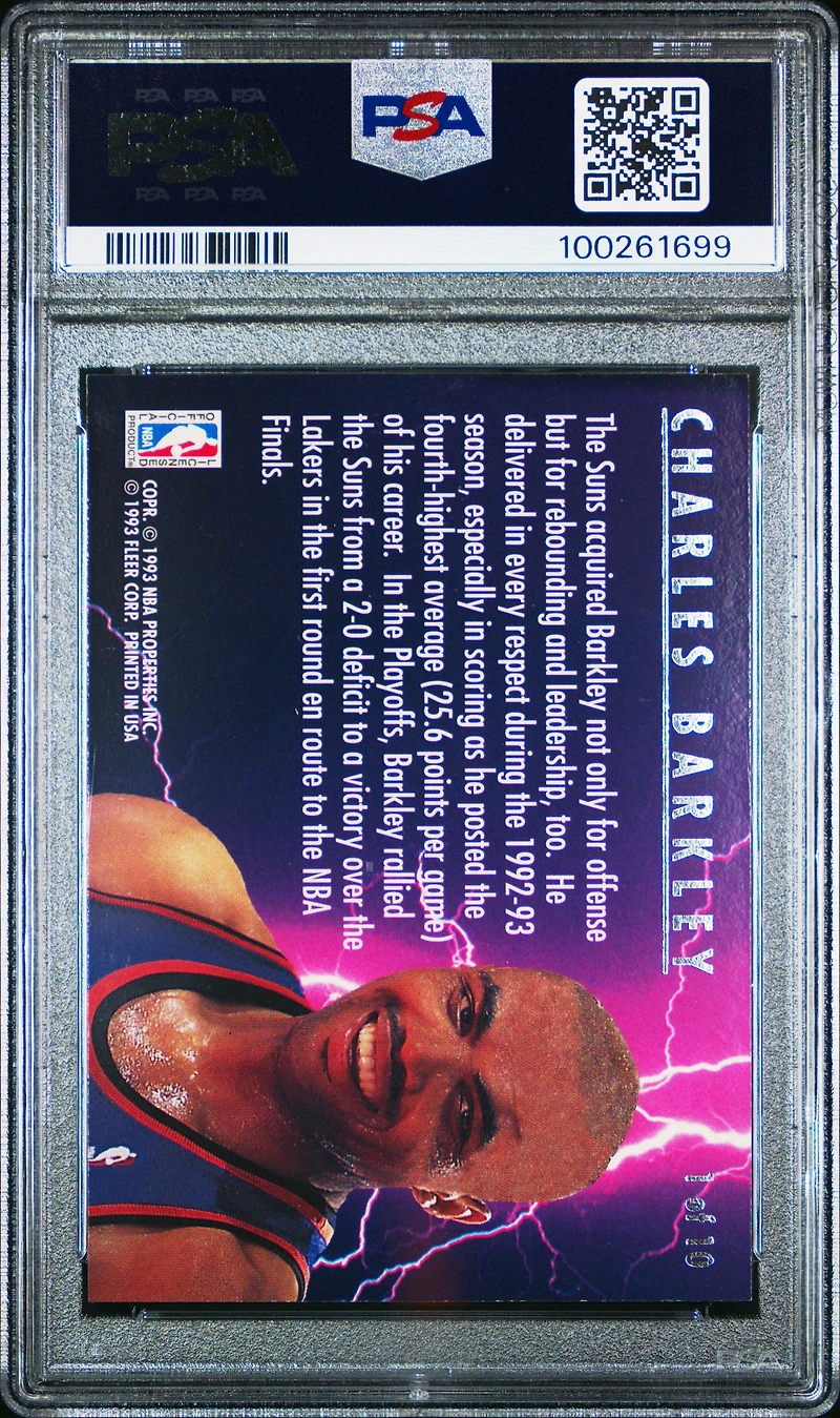 1993 Ultra Scoring Kings 1 Charles Barkley PSA 8
