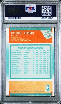 1988 Fleer 120 Michael Jordan All-star PSA