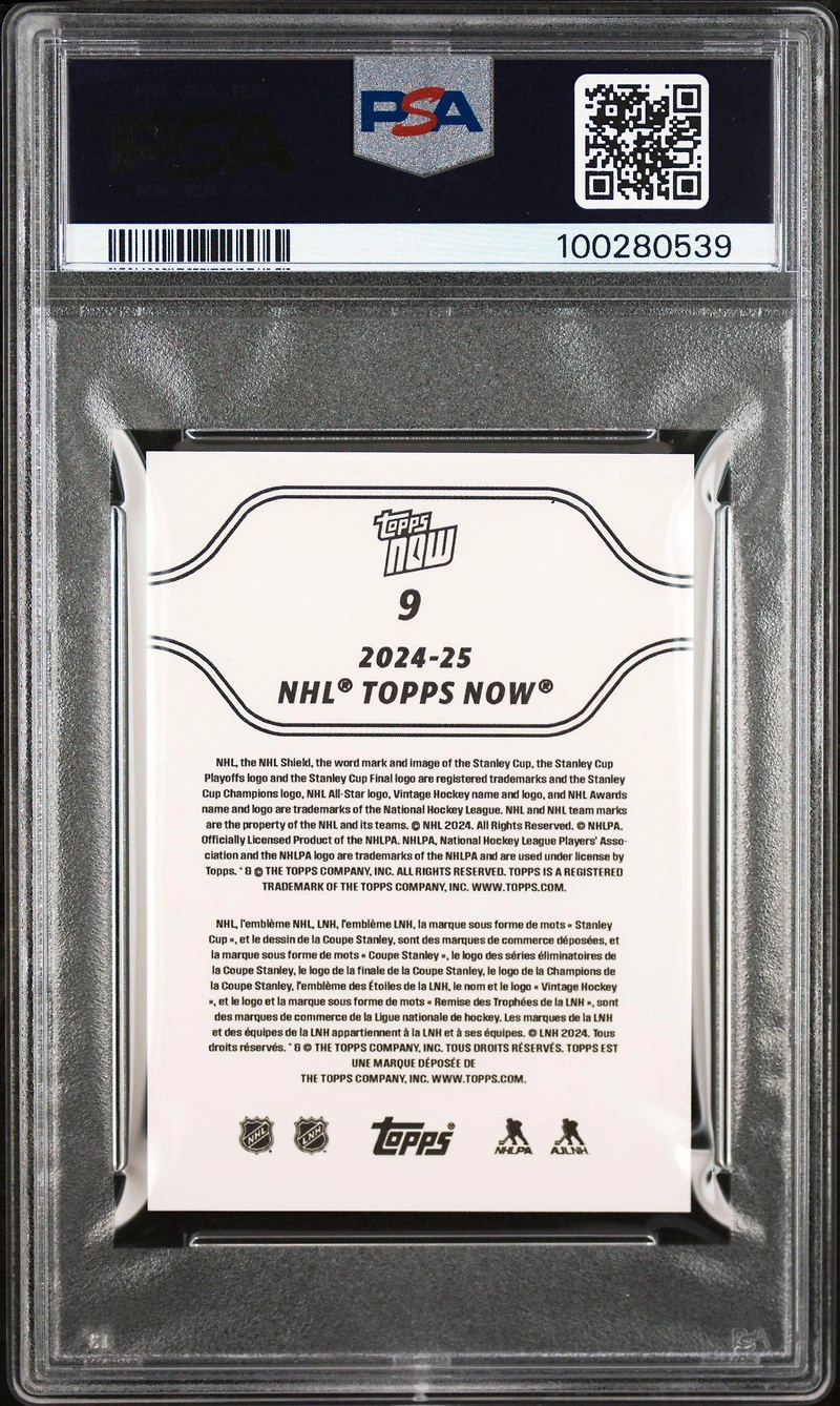 2024 Topps Now Nhl Stickers 9 Matvei Michkov PSA 10