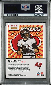 2021 Panini Prestige Heroes He-5 Tom Brady PSA 10