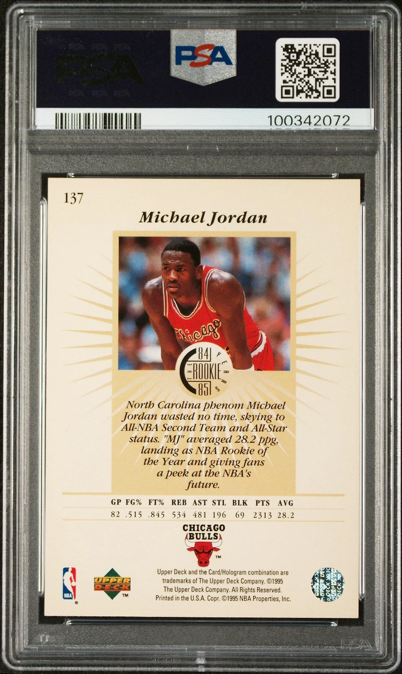 Upper Deck Michael Jordan PSA