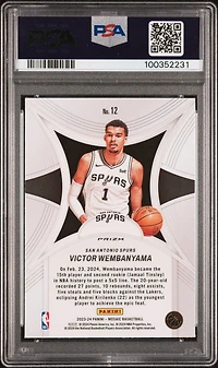 2023 Panini Mosaic Epic Performers 12 Victor Wembanyama Mosaic PSA