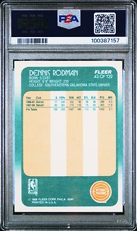 1988 Fleer 43 Dennis Rodman PSA
