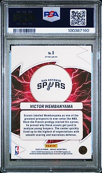 2023 Panini Mosaic Thunder Road 8 Victor Wembanyama PSA 10
