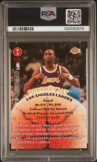 1996 Stadium Club Rookies 2 R9 Kobe Bryant PSA