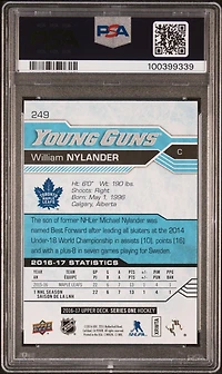 2016 Upper Deck 249 William Nylander PSA