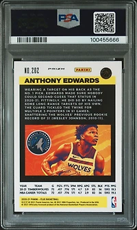 2020 Panini Flux 202 Anthony Edwards Pulsar PSA 10